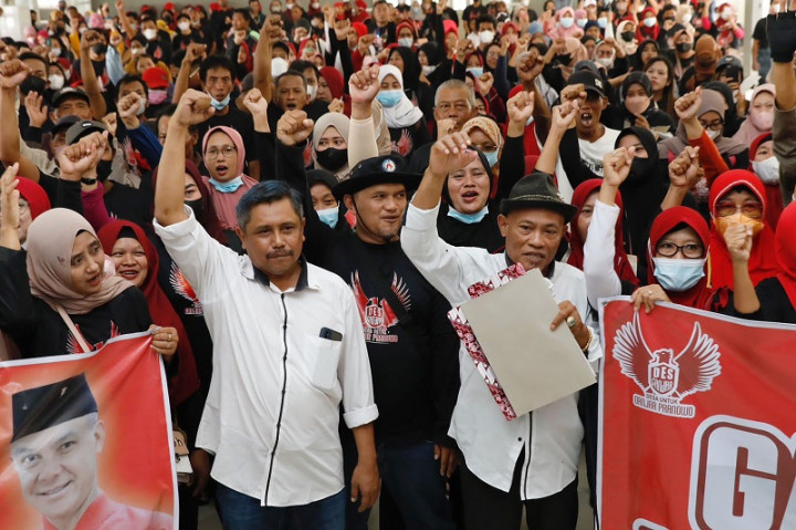 Buruh Eks Karesidenan Pati Sebut Ganjar Bisa Bawa Perubahan