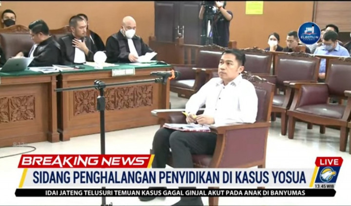Kasus <i>Obstruction of Justice</i> Brigadir J, Hakim Diminta Tolak Eksepsi Terdakwa Arif Rachman