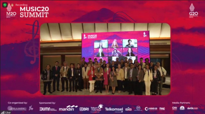 Libatkan Musisi Mancanegara, KTT Music20 Bahas Masa Depan Industri Musik