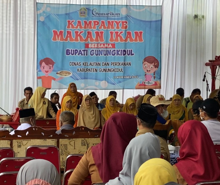 Warga Gunungkidul Diajak Tingkatkan Konsumsi Ikan untuk Tekan Stunting