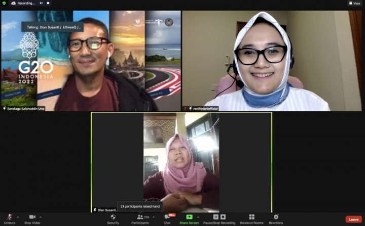 Hadapi Tantangan Resesi, Sandiaga Beri Bekal Pelaku UMKM