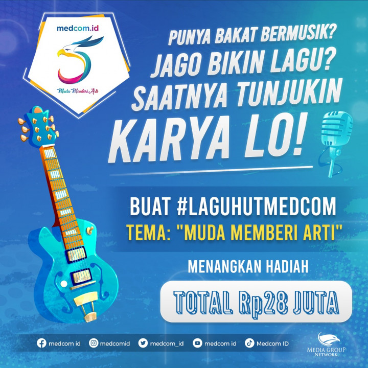 Ayo Ikutan Kompetisi Cipta Lagu HUT Medcom, Menangkan Hadiah Senilai Total Rp28 Juta!