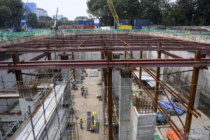 Progres Pembangunan MRT Fase Thamrin-Monas Capai 45,5%