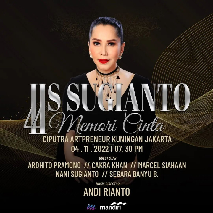 44 Tahun Berkarya, Iis Sugianto Gelar Konser Tunggal 'Memori Cinta'