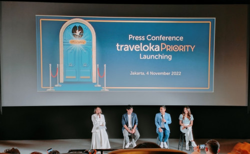 Peluncuran Traveloka Priority di CGV Cinema, Jumat 4 November 2022. (Foto: A. Firdaus/Medcom.id) 