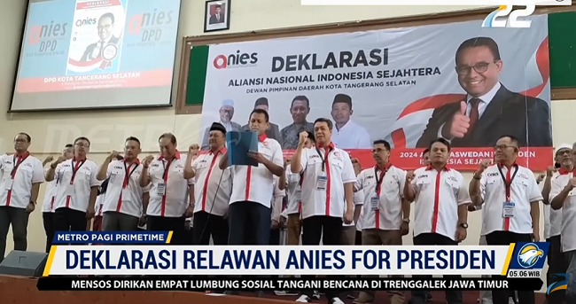 Aliansi Nasional Indonesia Sejahtera Tangsel Deklarasi Anies For Presiden