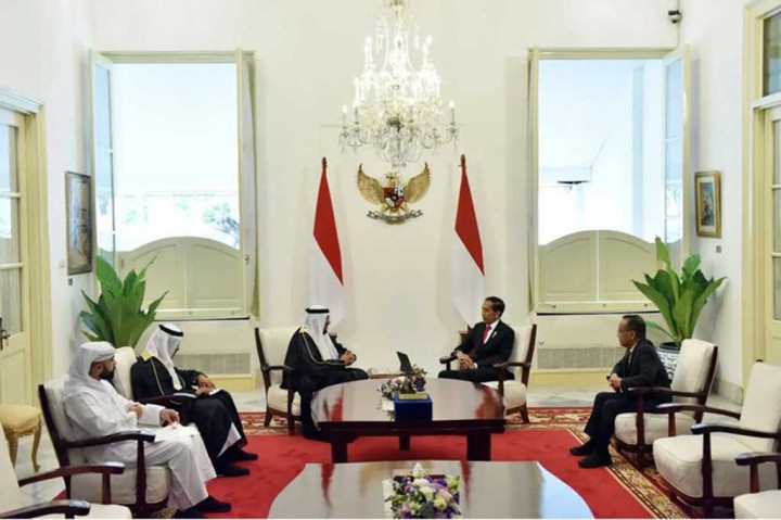 Potret Jokowi Terima Sekjen Abu Dhabi Forum for Peace