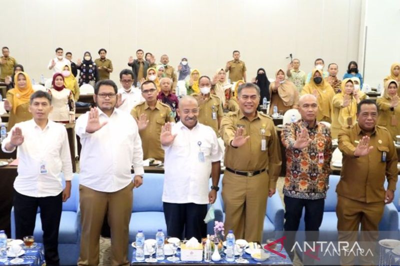 Acara diskusi panel audit stunting dan mana jemen kasus stunting, di Hotel Rattann In Banjarmasin, Senin, 7 November 2022. Antara/ Latif Thohir