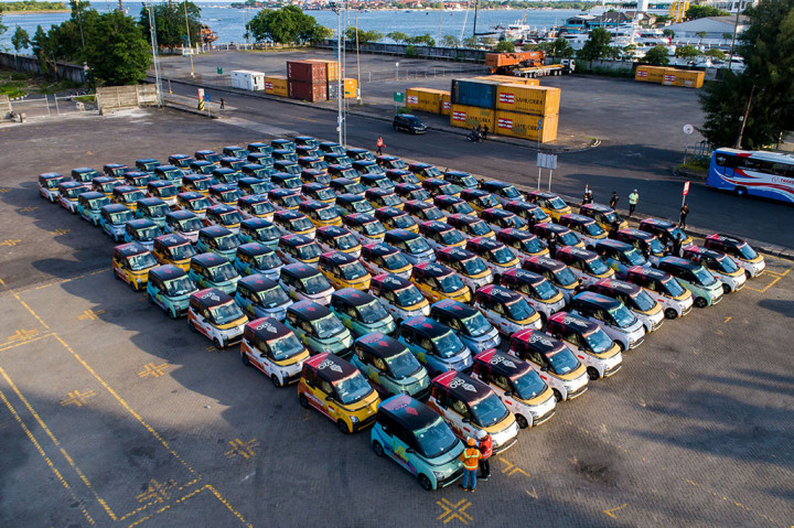 300 Wuling Air ev sebagai Official Car Partner G20 Sudah Tiba di Pulau Dewata