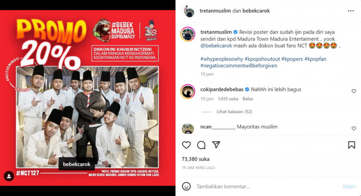 Tretan Muslim Diserang Fans NCT, Coki Pardede Pasang Badan