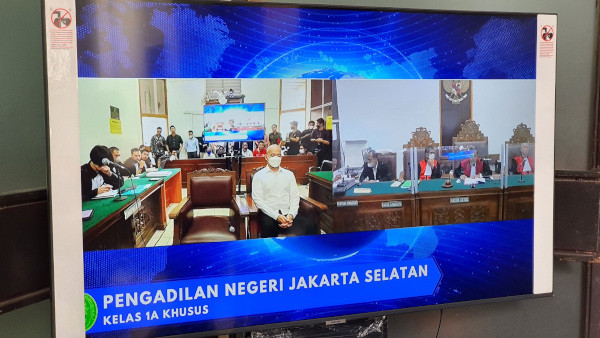 Terdakwa kasus obstruction of justice terkait pembunuhan berencana terhadap Brigadir J, Baiquni Wibowo. Medcom.id/Fachri Audhia Hafiez 