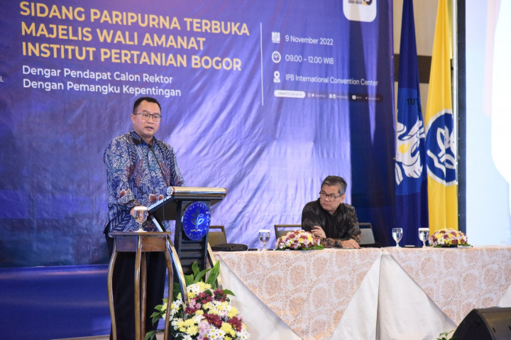 Terpilih Dua Periode, Arif Satria Siap Pimpin IPB Hadapi Krisis Pangan