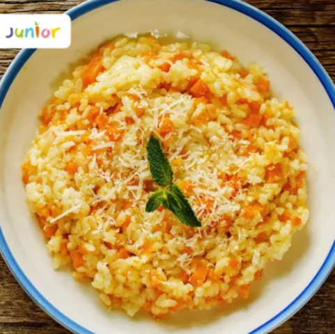 Ini resep MPASI nasi keju labu yang mudah dan mengandung banyak manfaat. (Foto: Dok. Endeus TV)