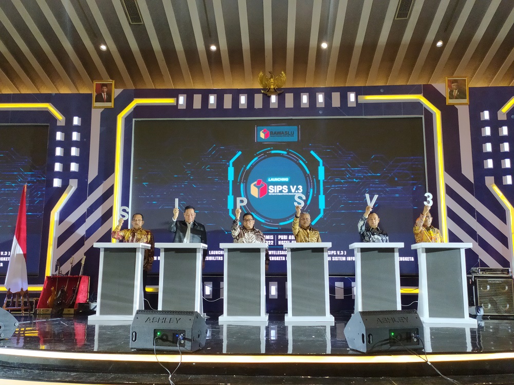 Peluncuran SIPS V.3 milik Bawaslu. Foto: MI/Tri Subarkah.