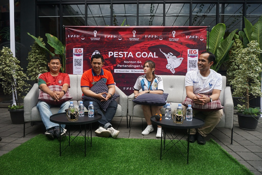 Jumpa pers Nobar Piala Dunia 2022 di Park 5 Simatupang. (Foto: Medcom.id/Zam)