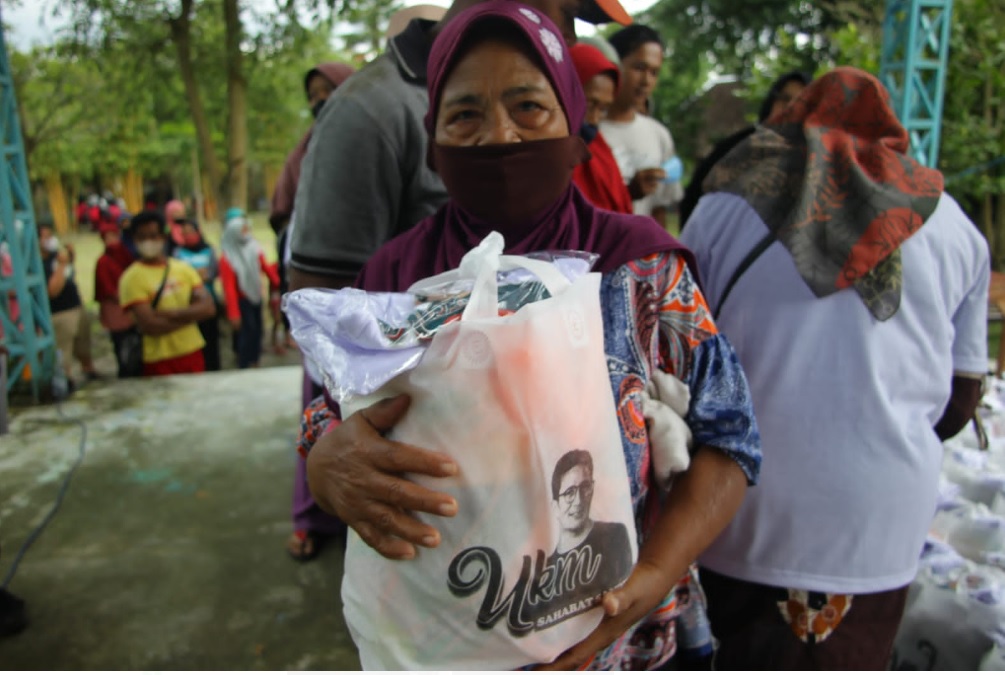 Bazar sembako murah Relawan UKM Sahabat Sandi di Sleman, DIY, Kamis, 10 November 2022. Istimewa