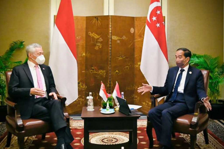 Momen Pertemuan Jokowi dengan PM Singapura Lee Hsien Loong