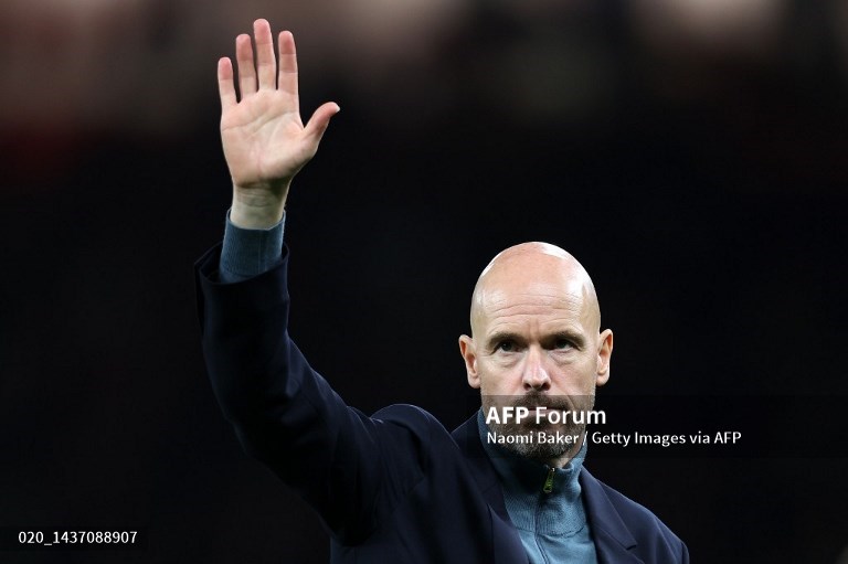 Pelatih Manchester United, Erik ten Hag (AFP/Naomi Baker)