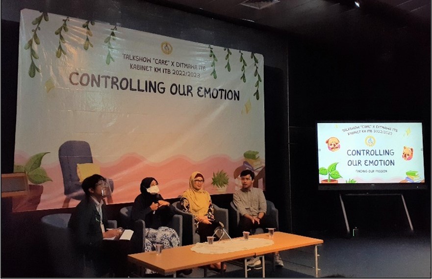Talkshow “Controlling Our Emotion: Finding Our Passion” yang diselenggarakan ITB. DOK ITB