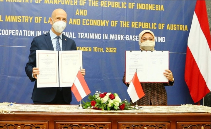 Indonesia dan Austria Sepakati Kerja Sama Pelatihan Vokasi Berbasis Kerja