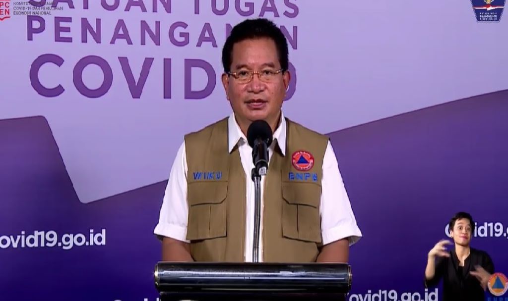 Juru bicara Satuan Tugas (Satgas) Penanganan Covid-19 Wiku Adisasmito. Medcom.id/Theofilus Ifan Sucipto.