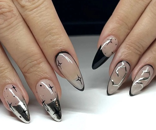 Chrome craze nails. (Foto: Dok. Vanity Projects/@khanyadith) 