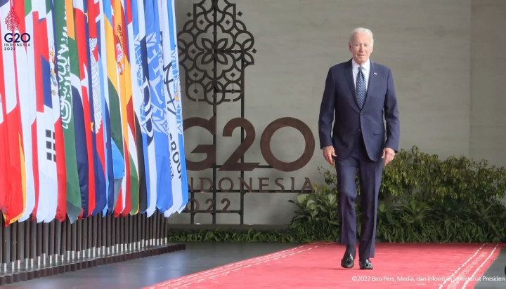 Hujan Mengguyur Nusa Dua Saat Joe Biden Tiba di Lokasi KTT G20