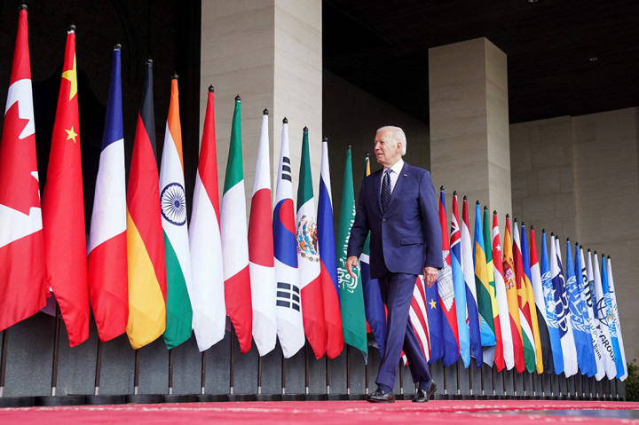 Joe Biden Tiba Paling Akhir di KTT G20