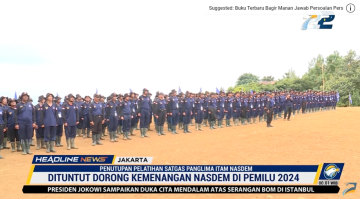 Pelatihan Satgas Panglima Itam NasDem Membuat Kader Jadi Tangguh