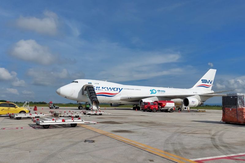 Pengiriman Logistik WSBK 2022 dari Bandara Lombok Sudah Tuntas