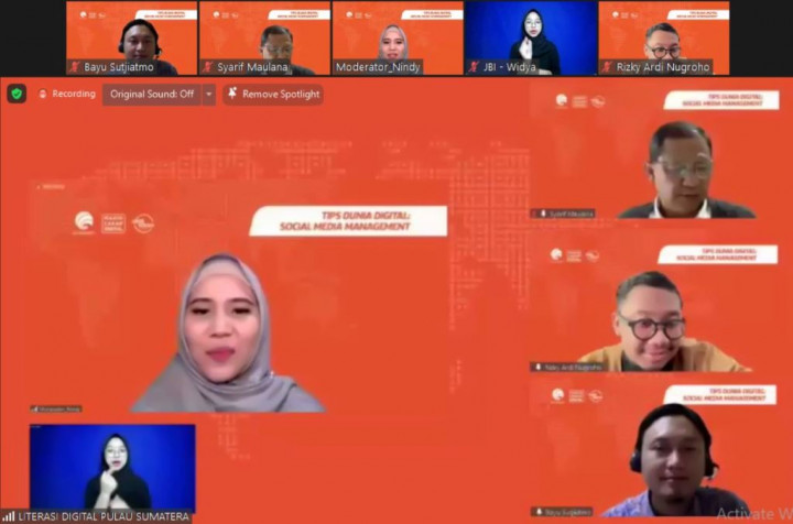 Siberkreasi Hadirkan Praktisi Dorong Warga Sumatra Melek Literasi Digital