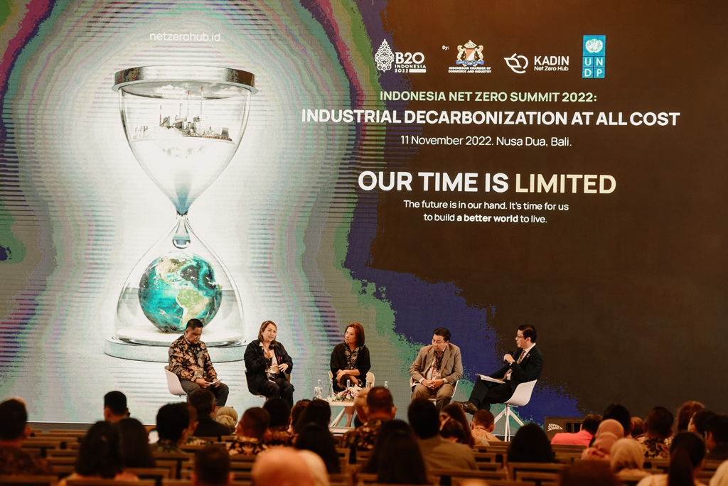 Indonesia Net Zero Summit 2022 di Bali, yang mengusung tema Decarbonization at All Cost. (Foto: Ist
