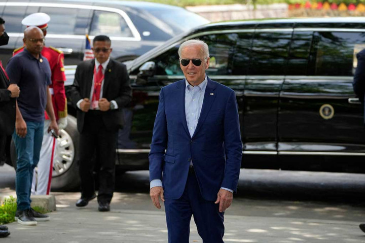 Joe Biden Tampil Beda dari Lainnya di Tahura Ngurah Rai