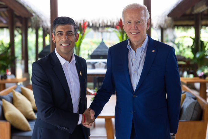 Biden, Sunak Discuss Russia, Climate Change