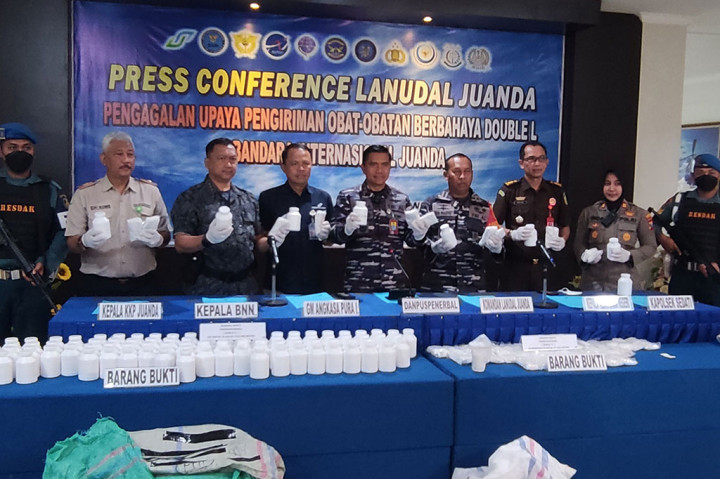 Satgaspam Lanudal Juanda Gagalkan Penyelundupan 153 Ribu Pil Koplo