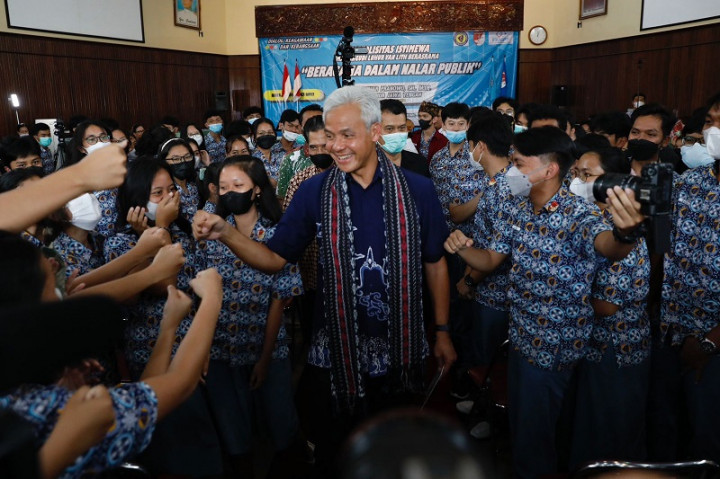 Ganjar Bareng Ratusan Pelajar Bahas Moderasi Beragama