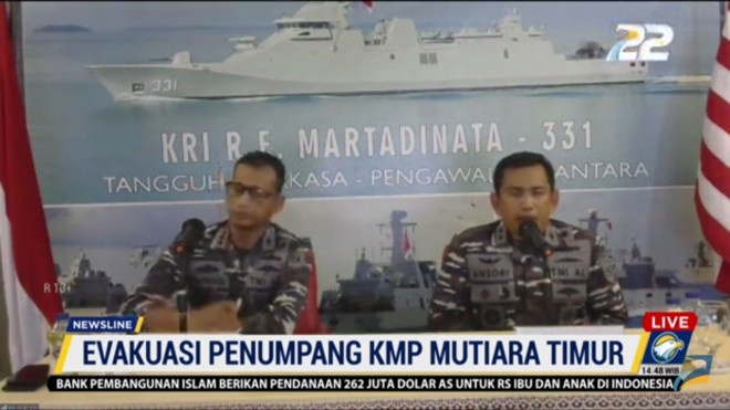 Kronologi KM Mutiara Timur 1 terbakar. Foto: Metro TV