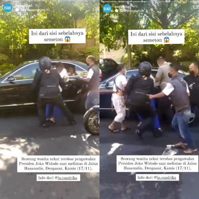 Demi Konten, Perempuan Ini Nekat Adang Mobil Jokowi dan Terobos Paspampres