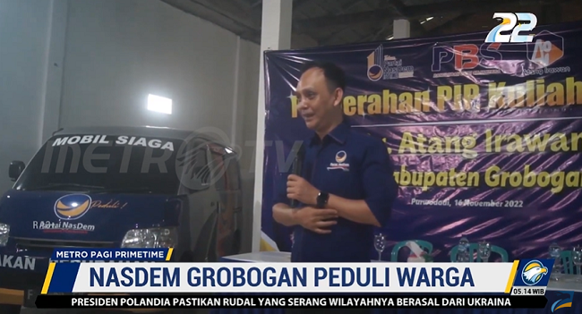 Partai NasDem Beri 400 Beasiswa Bagi Pelajar SD dan SMP di Grobogan