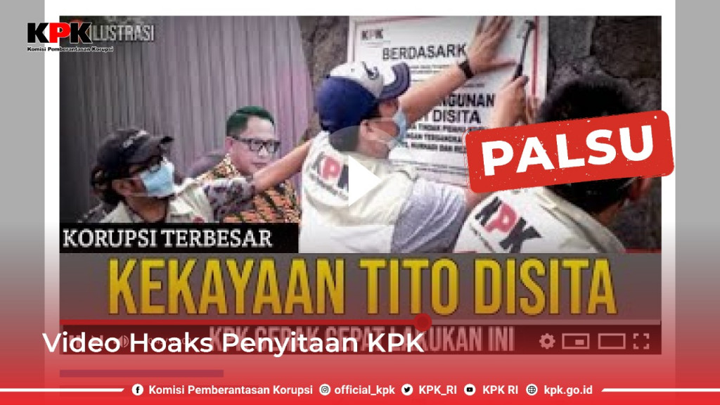 Beredar Video Penyitaan Harta Tito Karnavian, KPK: Hoaks