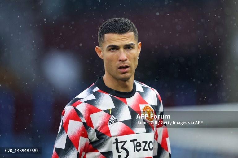 Penyerang Manchester United, Cristiano Ronaldo (AFP/James Gill)