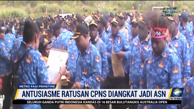 Hore! 922 Guru dan Tenaga Medis di Pegunungan Arfak Diangkat Jadi ASN