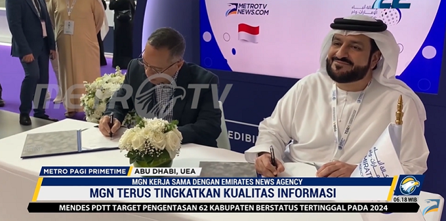 Tingkatkan Kualitas Informasi, MGN Kerja Sama Dengan Emirates News Agency