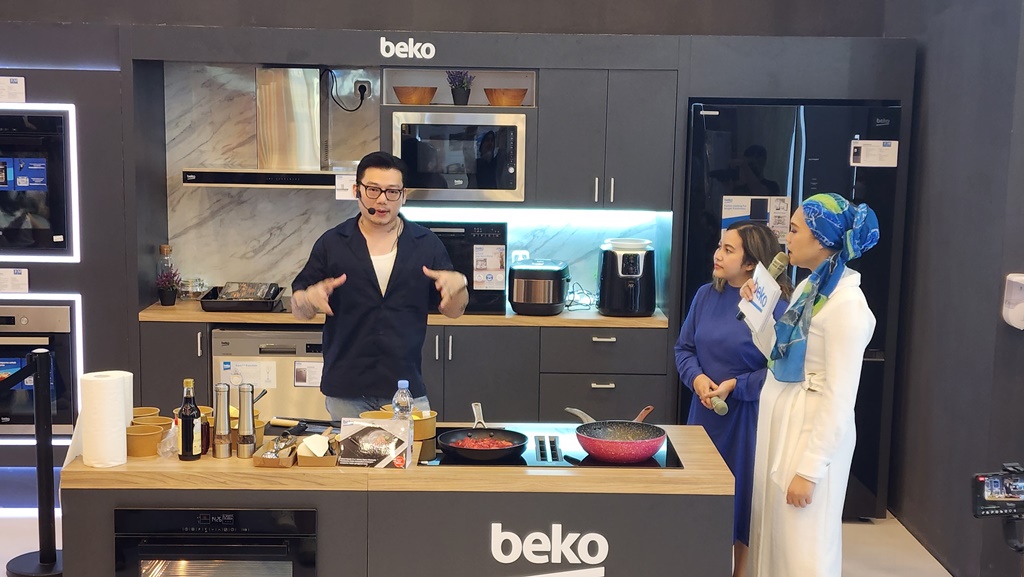 Willgoz saat konferensi pers bersama Beko. (Foto: Nandhita/Medcom)