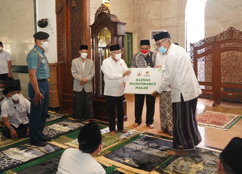 Geliatkan UMKM Jemaah Masjid, Wapres Gandeng Baznas Kucurkan Bantuan Modal