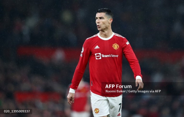 Penyerang Manchester United, Cristiano Ronaldo (AFP/Naomi Baker)
