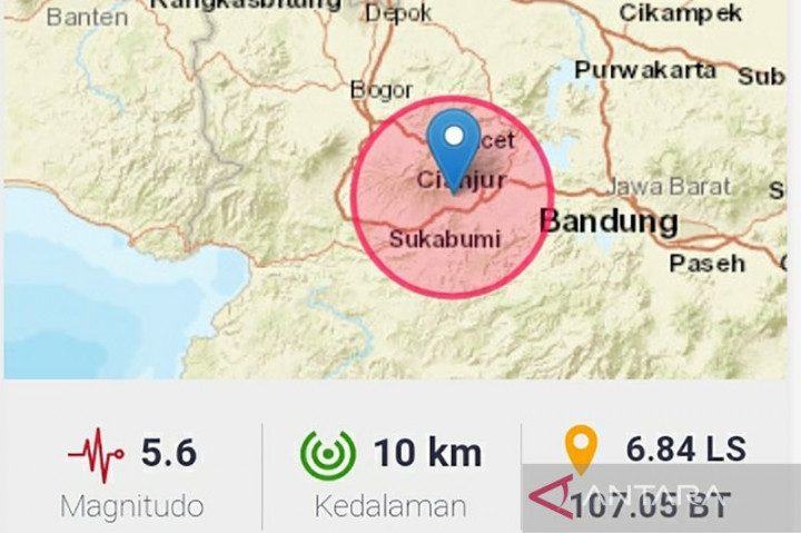 Bupati Cianjur Sebut Korban Jiwa Akibat Gempa Mencapai 46 Orang