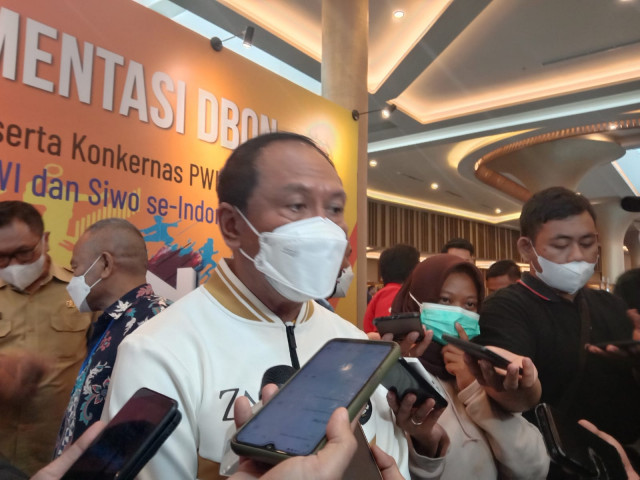 Menpora, Zainudin Amali di Kota Malang, Senin 21 November 2022. Medcom.id/Daviq Umar Al Faruq