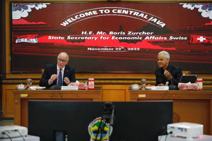 Hadapi Ancaman Resesi, Jateng Perkuat Kerja Sama dengan Pemerintah Swiss