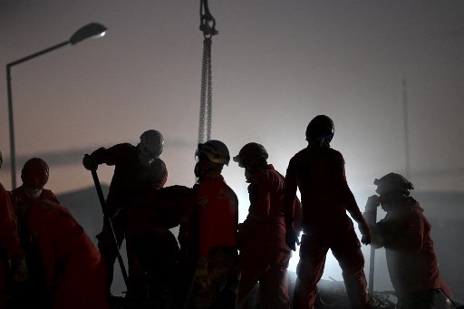 Ilustrasi regu penyelamat Turki. Foto: AFP